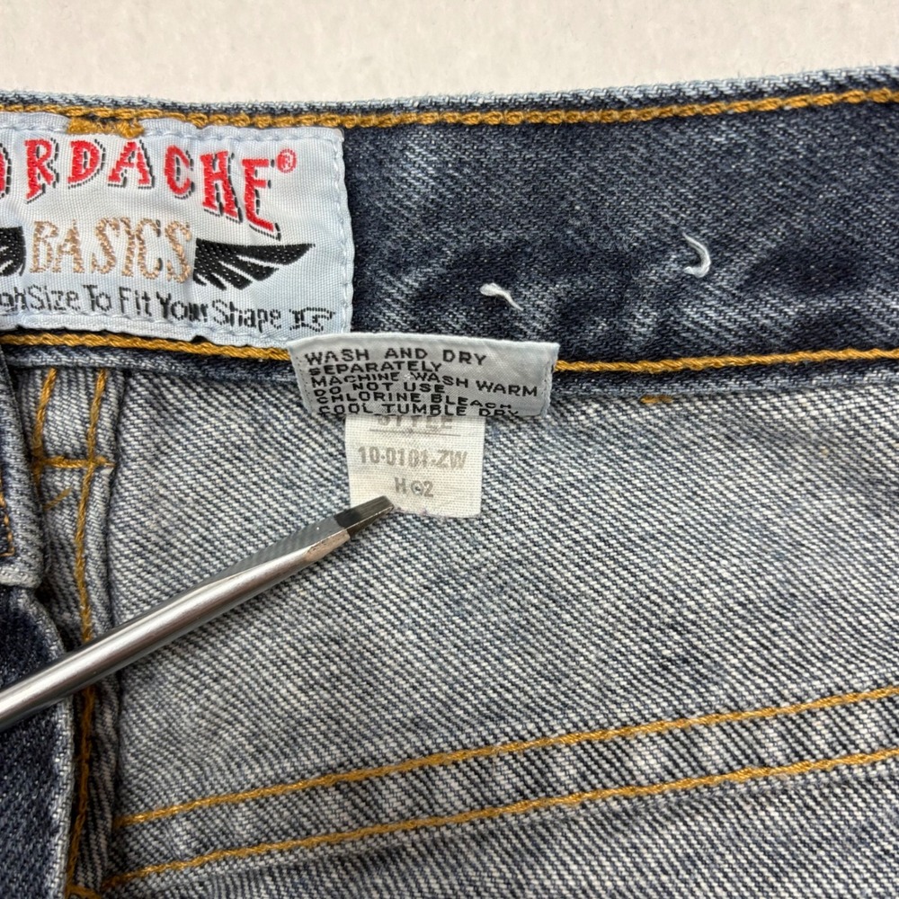 Vintage 90s Jordache Basics High Waisted Straight Leg Mom Jean Dark Wash Sz 9/10 - Picture 16 of 16